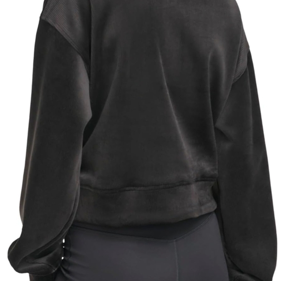 DKNY Women's Half-Zip Pullover Sweatshirt Size XL - Picture 3 of 12